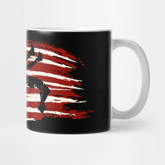 Vintage Capoeira America Flag by Quotes NK Tees